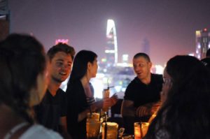 Private Jeep Tour Saigon by Night - City Tour & Skybar Drink
